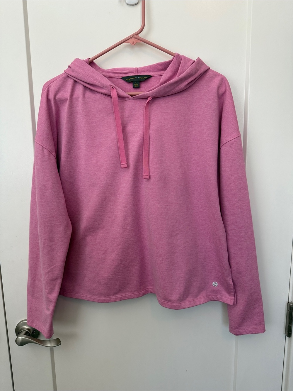 Everyday Lightweight Pink Hooded Sweatshirt - Relaxed Fit